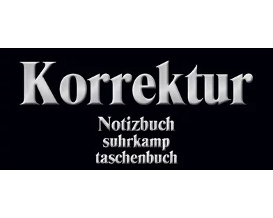 Notizbuch »Korrektur«