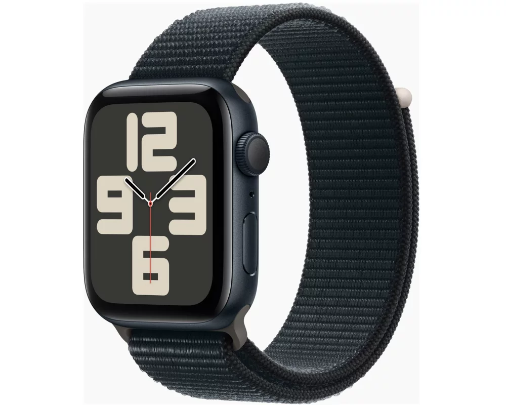 Apple Watch SE GPS 44mm Midnight Aluminium Case with Midnight Sport Loop