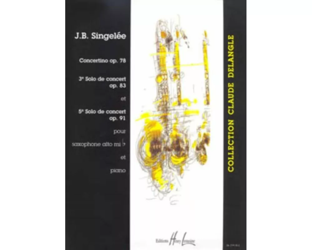 Solos De Concert Op78 Alto Saxophone & P