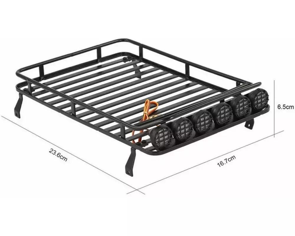 Absima 1:10 Metall-Dachträger inkl. LEDs