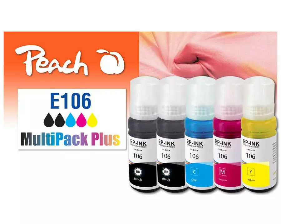 Peach Tinte Canon CISS 106 Multi-Pack+ C, M, Y, BK