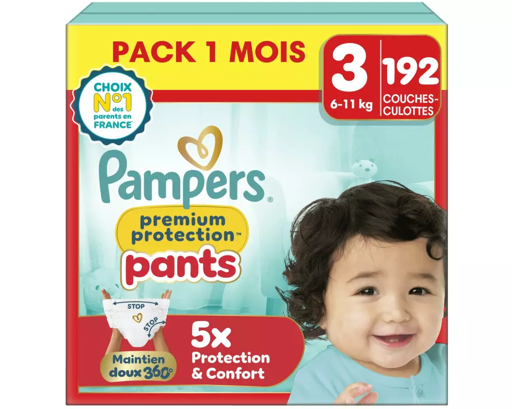 Pampers Windeln Premium Protection Pants Grösse 3, 192 Stück
