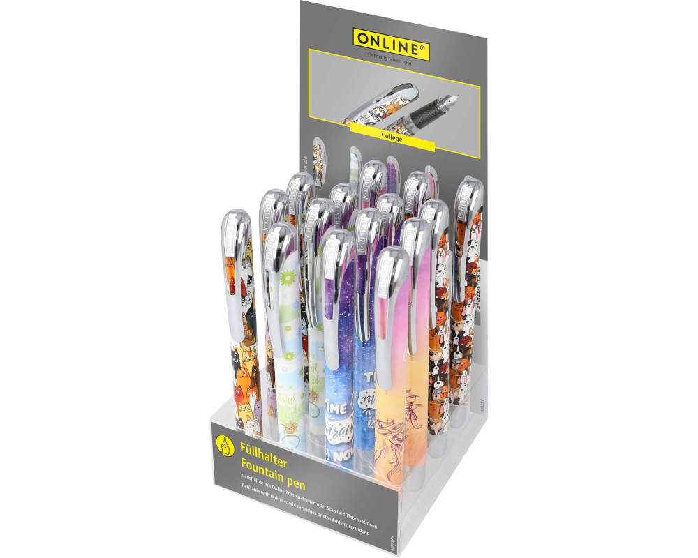 ONLINE Füllhalter Display 12635/15 Happy Life 15 Stück