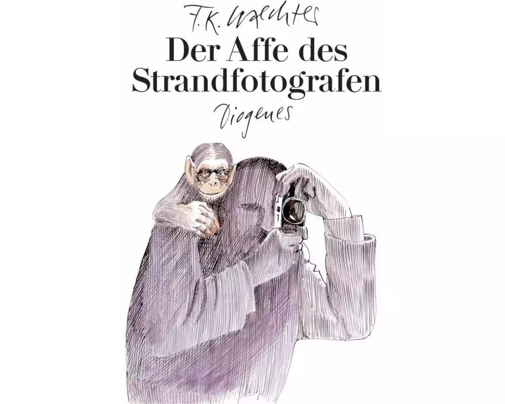 Der Affe des Strandfotografen