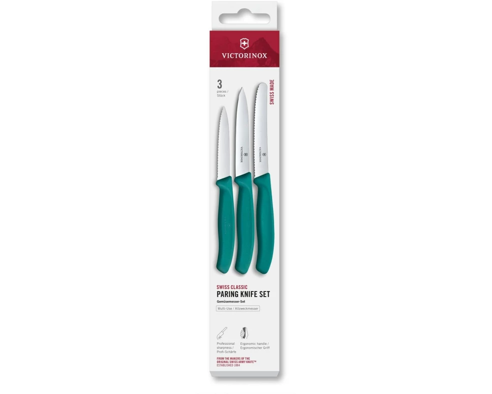 Victorinox Gemüsemesser-Set Swiss Classic, Grün
