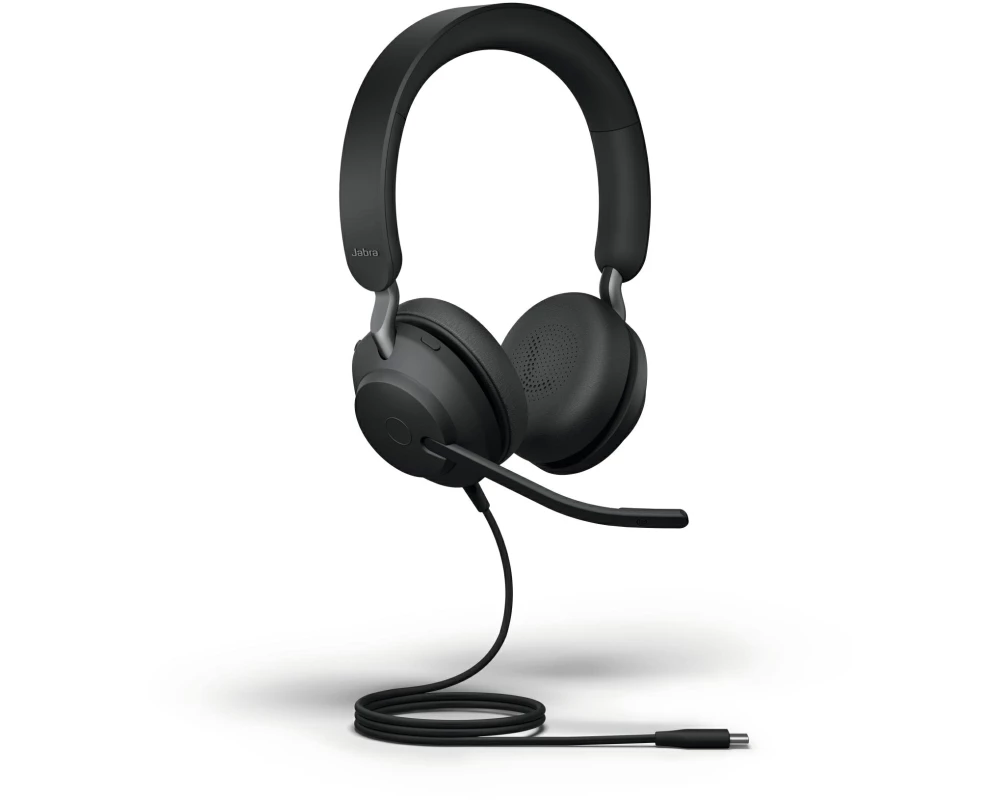 Jabra Headset Evolve2 40 SE Duo UC Schwarz, USB-C