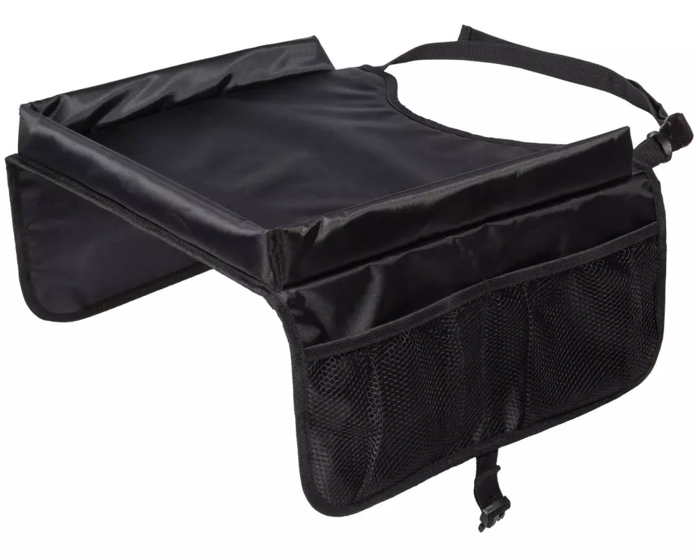 Dooky Reisetisch mit Aufbewahrung 36.5 x 39 x 21.5 cm, Schwarz