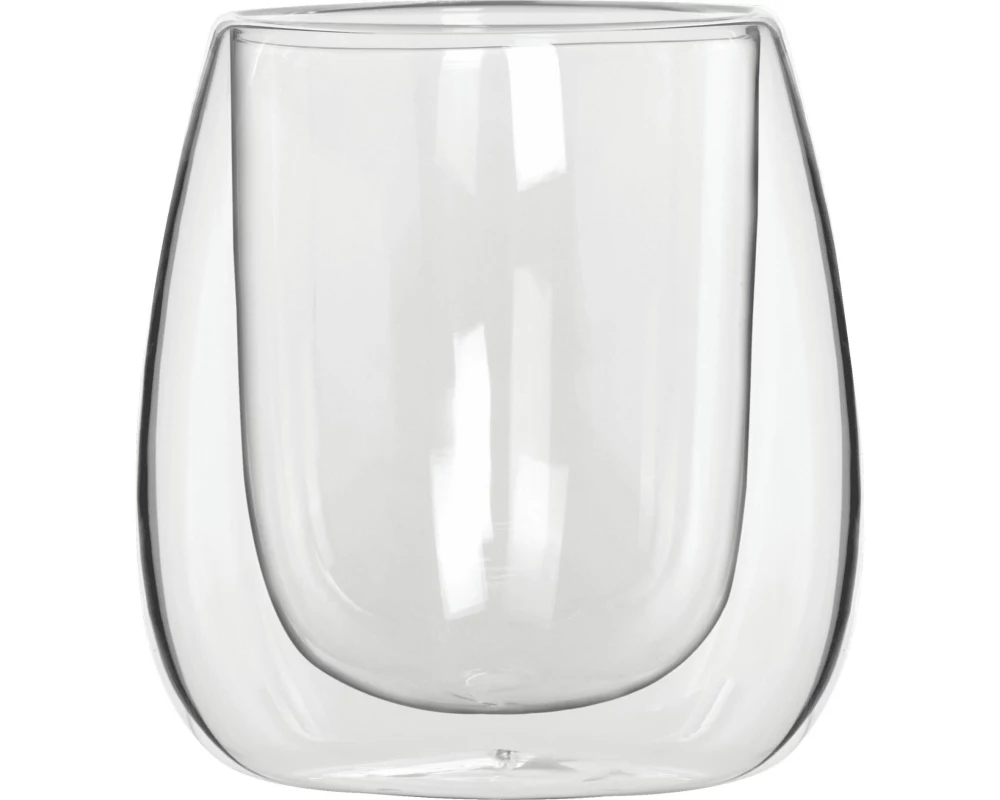 Bialetti Becher Verona 80 ml, 2 Stück, Transparent