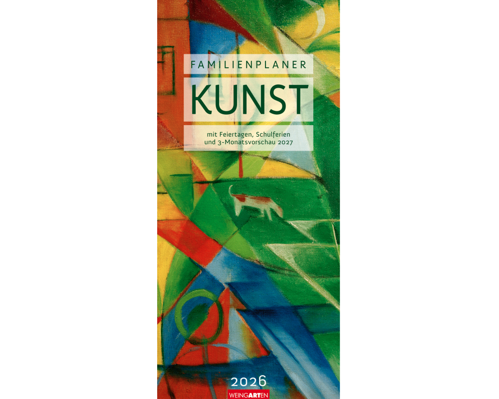WEINGARTEN Familienplaner 2026 3312272+26 Kunst 22x48cm