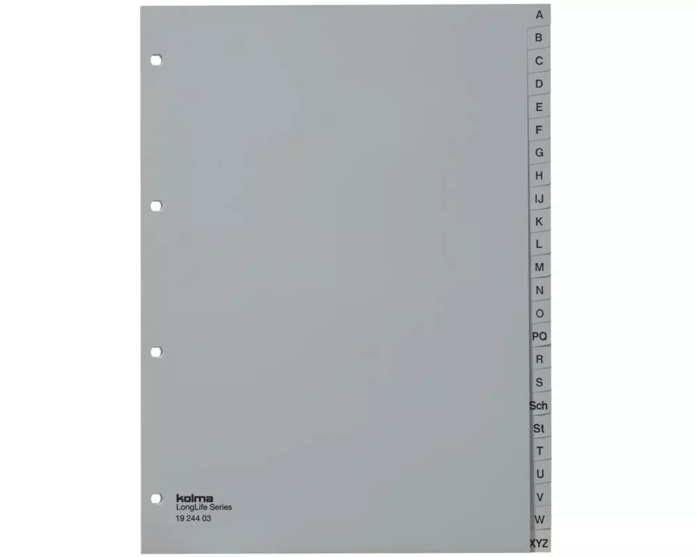 Kolma Register A4 LongLife A-Z