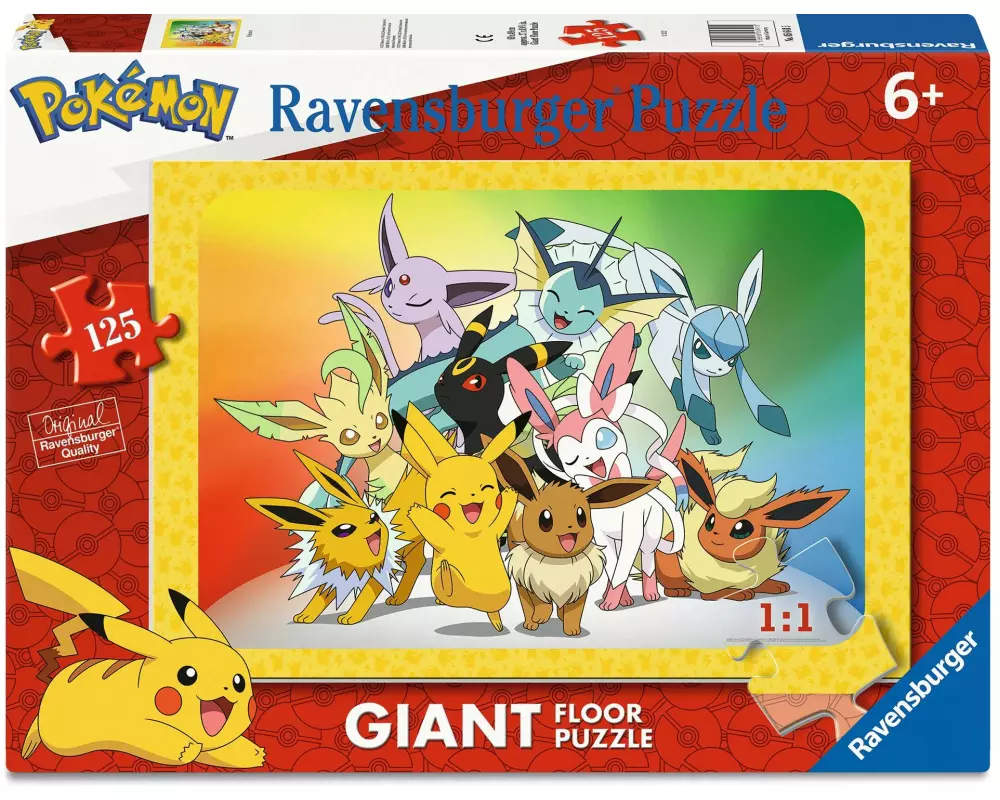 Ravensburger Kinderpuzzle Pokemon 125 Riesen-Teile