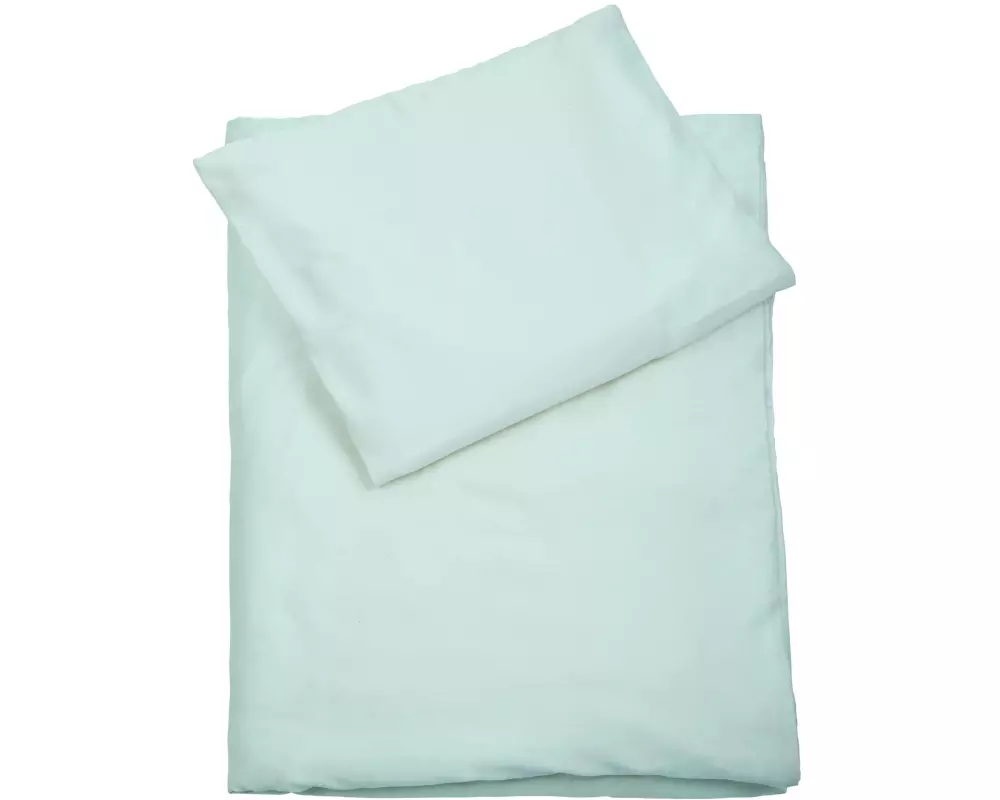 ZEWI bébé-jou Kinderbettwäsche Mint 100 x 135 cm + 40 x 60 cm