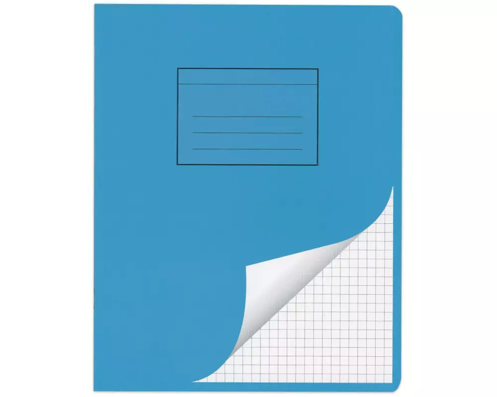 ELCO Schulheft 5 mm E5, Kariert, Blau/Weiss