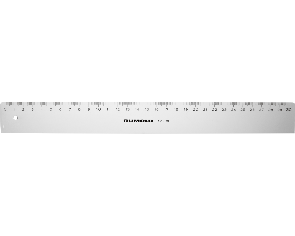 RUMOLD Flachlineal 30cm FL47/30 transparent