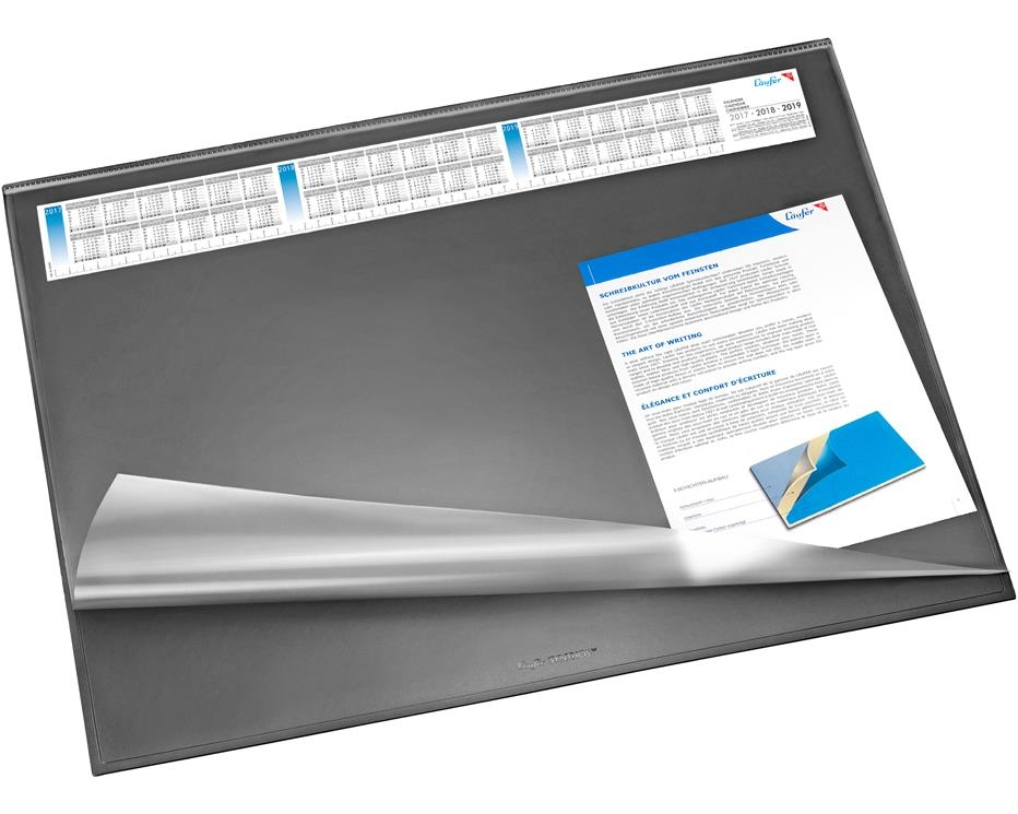 LÄUFER Schreibunterlage 65x52cm 49646 SYNTHOS, Vollsichtauf. schwarz