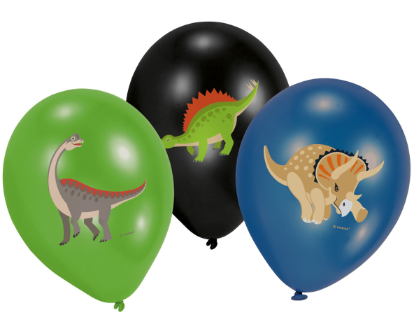 NEUTRAL Ballon Dinosaurier 27.5cm 9903988 6 Stück