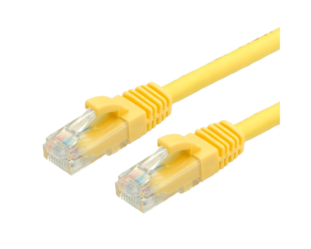 VALUE Patchkabel Cat.6 (Class E) UTP, LSOH, gelb, 0,5 m