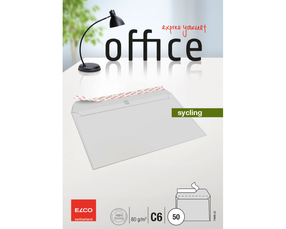 ELCO Couvert Office o/Fenster C6 74460.22 80g, recycling 50 Stück