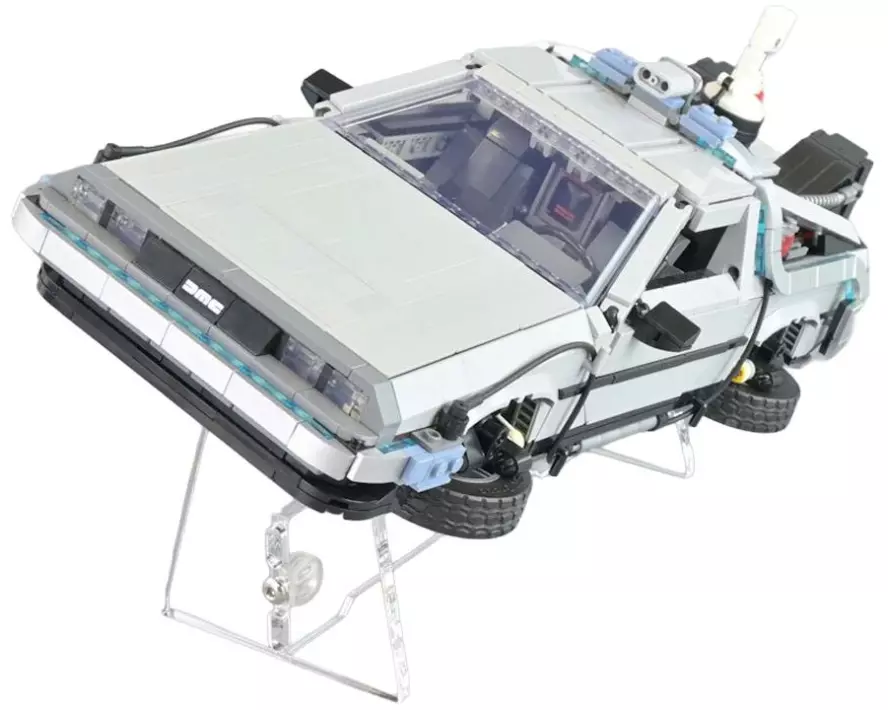 iDisplayit Acryl-Ständer LEGO 10300 Die Zeitmaschine angewinkelt 6 mm