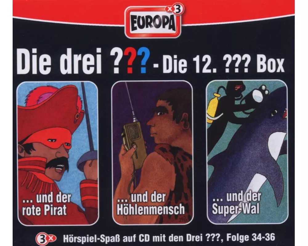Die drei ??? Box 12. Folgen 34-36 (drei Fragezeichen) 3 CDs