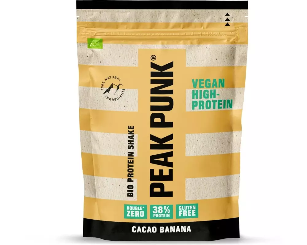 PEAK PUNK Pulver Bio High Protein Shake Cacao Banana 250 g
