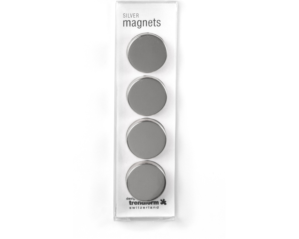 TRENDFORM Magnete SILVER TF2735 silber 4 Stück