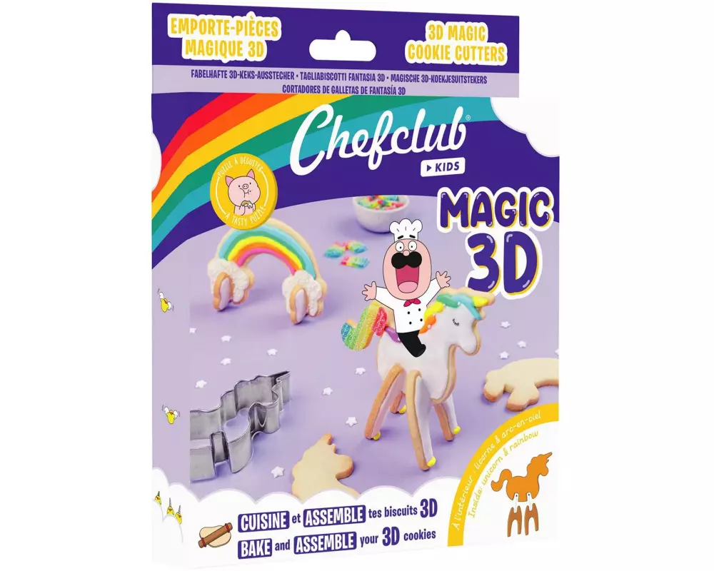 Chefclub Keksausstecher Einhorn/Regenbogen