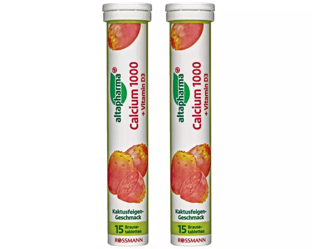 altapharma Calcium 1000 + Vitamin D3 Duo 2 x 15 Brausetabletten