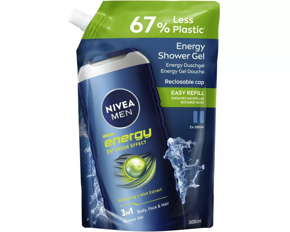 NIVEA MEN Duschgel Energy Refill 500 ml