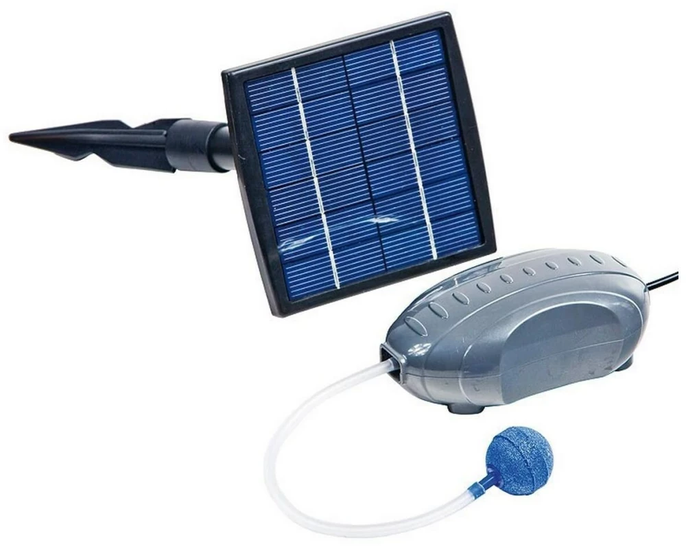 HEISSNER Solar-Luftpumpe 120 l/h mit Solarzelle