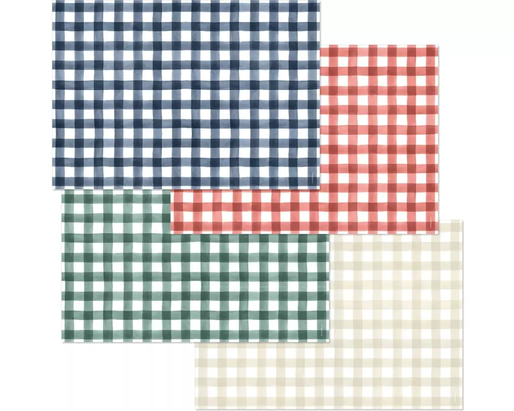 Trendform Tischset Papiertischset BUFFALO PLAID 4 Sujets à 12 Blatt