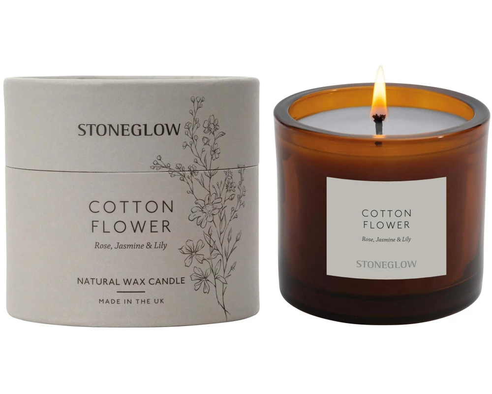 Stoneglow Duftkerze Cotton Flower 200 g