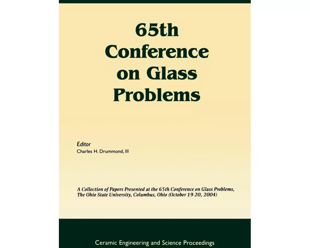 65th Conference on Glass Problems