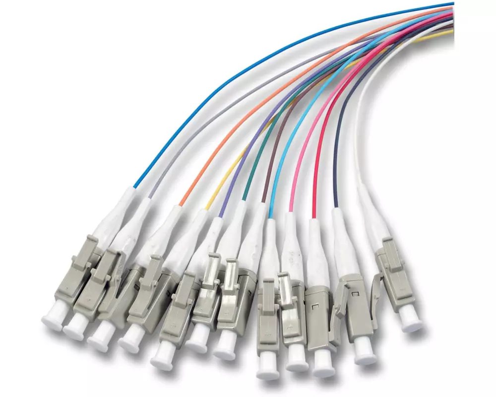 Lightwin Faserpigtail LC, MM, OM2, 2 m 12 Stück