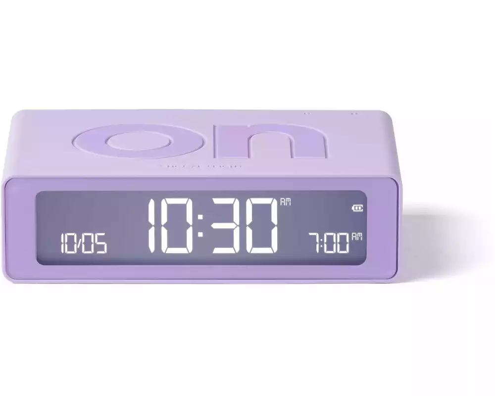 Lexon Digitalwecker Flip Mini Lavendel