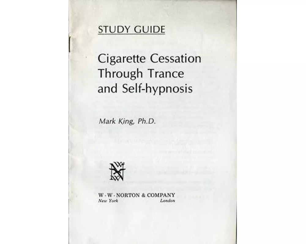 Cigarette Cessation Tape and Study Guide