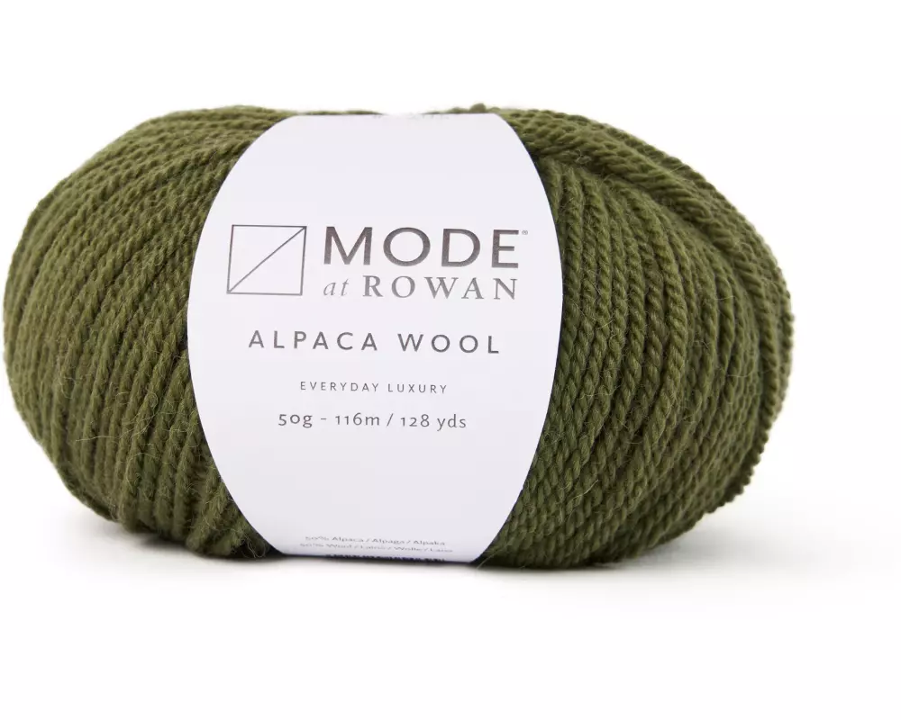 Mode at Rowan Wolle Alpaca Wool 50 g, 116 m, Olive