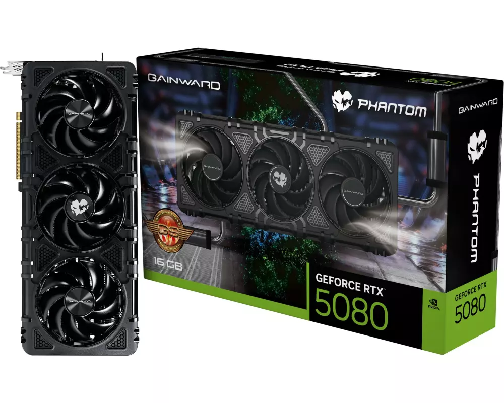 Gainward Grafikkarte RTX 5080 Phantom GS 16 GB