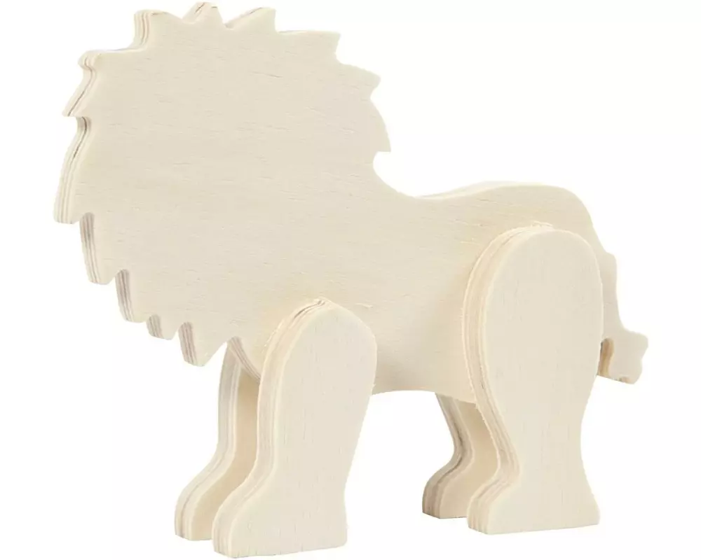 Creativ Company Holzartikel Tierfigur Löwe 13 x 16 cm