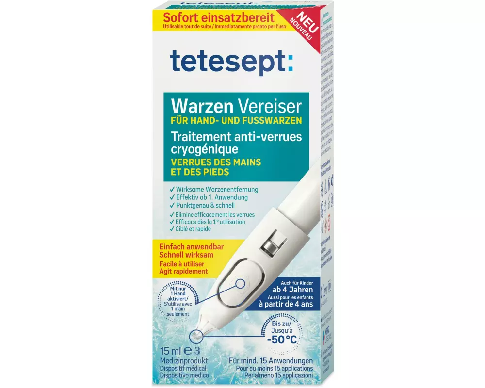 tetesept foot care Warzen Vereiser 1 Stück