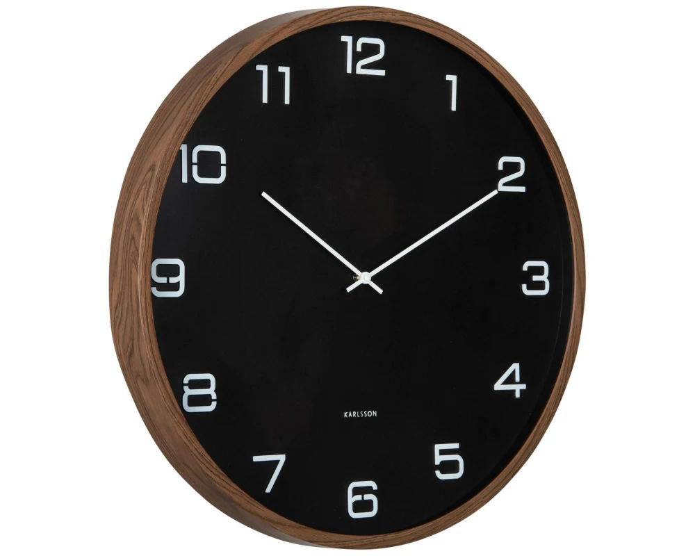 KARLSSON Wanduhr Delicado 50 cm, Schwarz