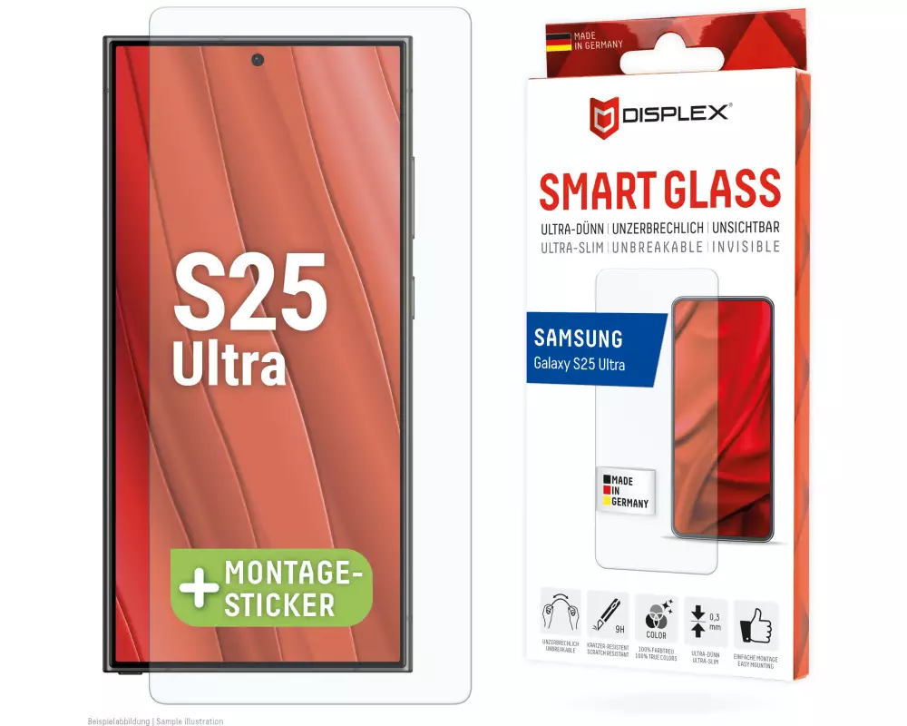 Displex 02078 Display-/Rückseitenschutz für Smartphones Smart Glas-Schutzfolie Samsung 1 Stück(e)