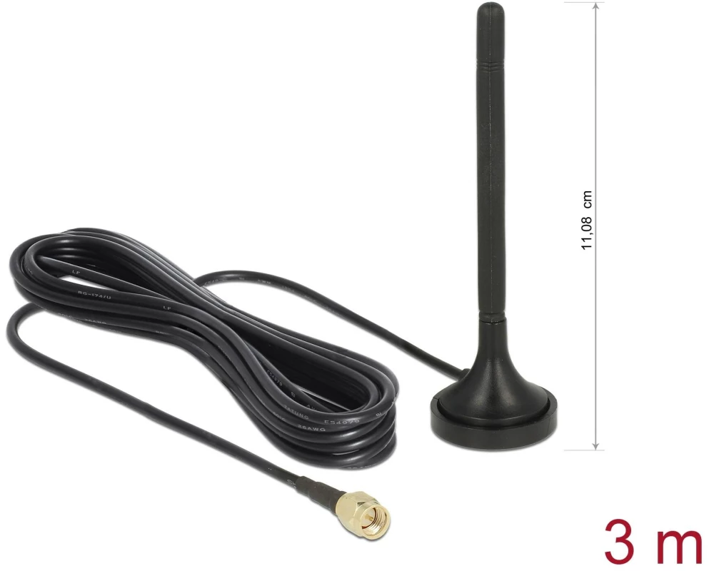 Delock LTE Antenne SMA 2 dBi Rundstrahl