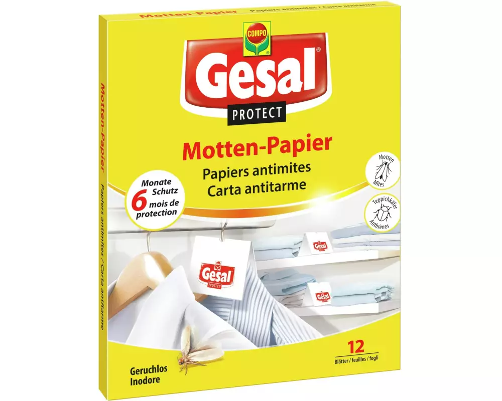 Gesal Protect Motten-Papier 12 Blätter