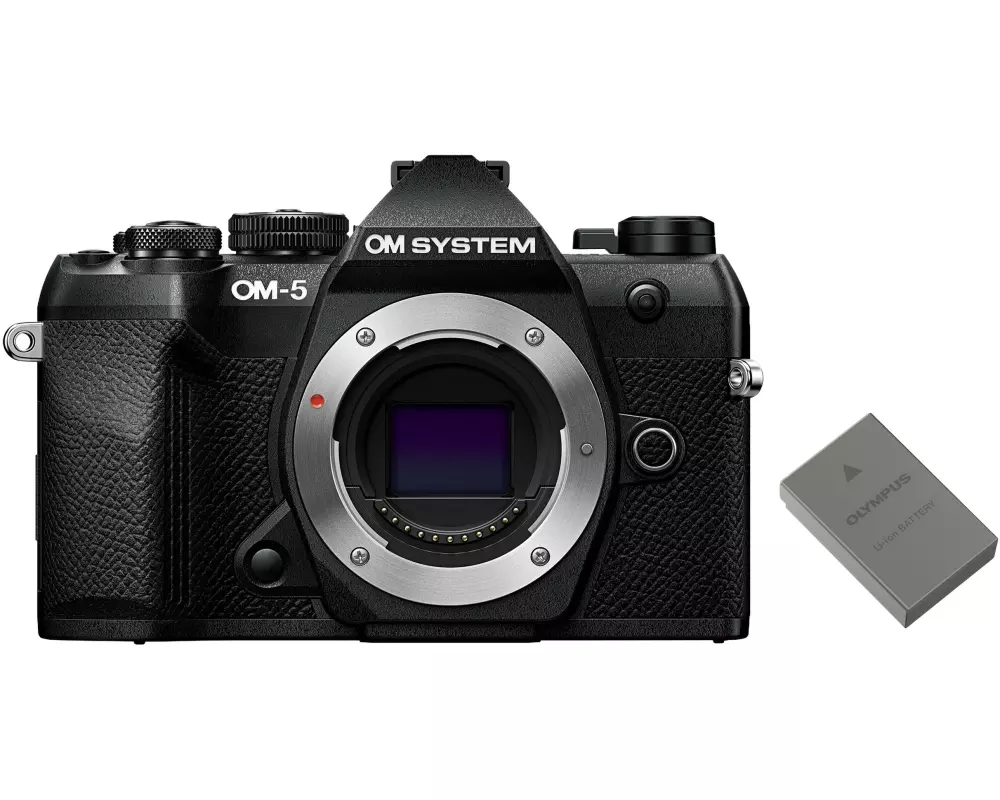 OM-System Fotokamera OM-5 II Schwarz Akku Kit