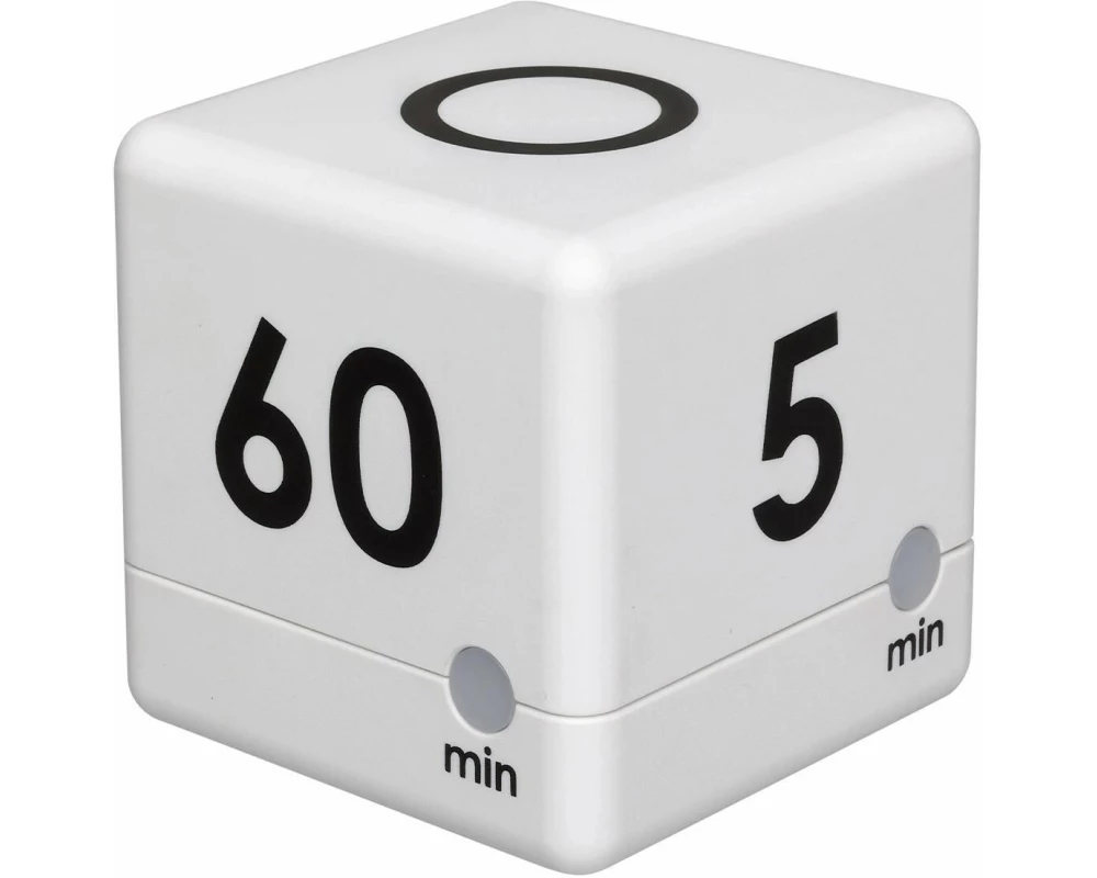 TFA Dostmann Küchentimer Cube Weiss
