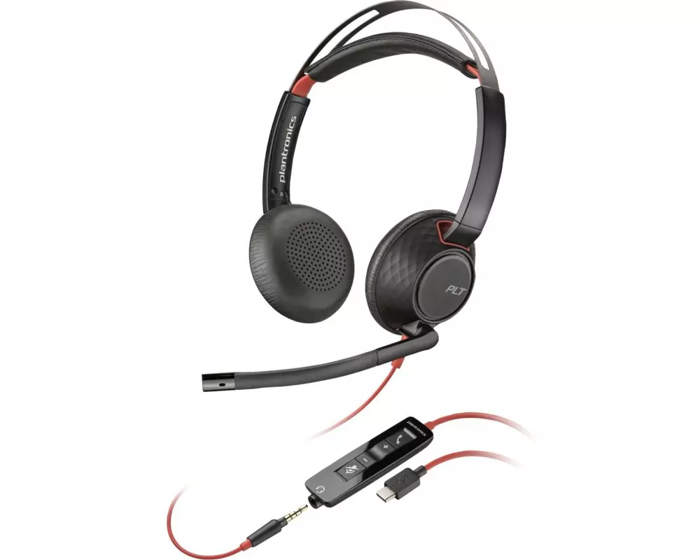 Poly Headset Blackwire 5220 Duo USB-A/C