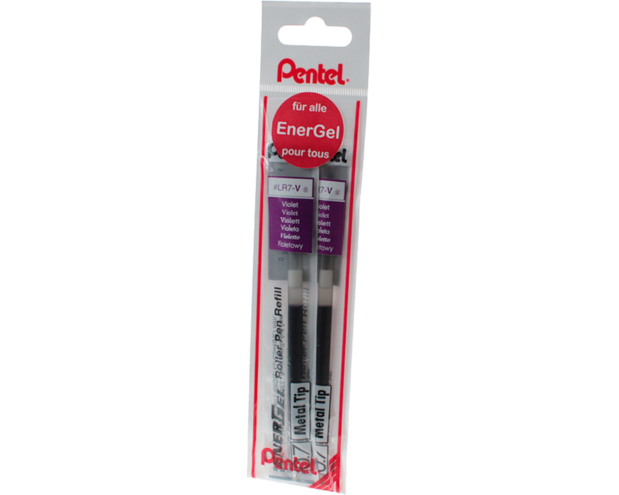 PENTEL Mine Energel BL77 YLR7-2VX violett, 2 Stück