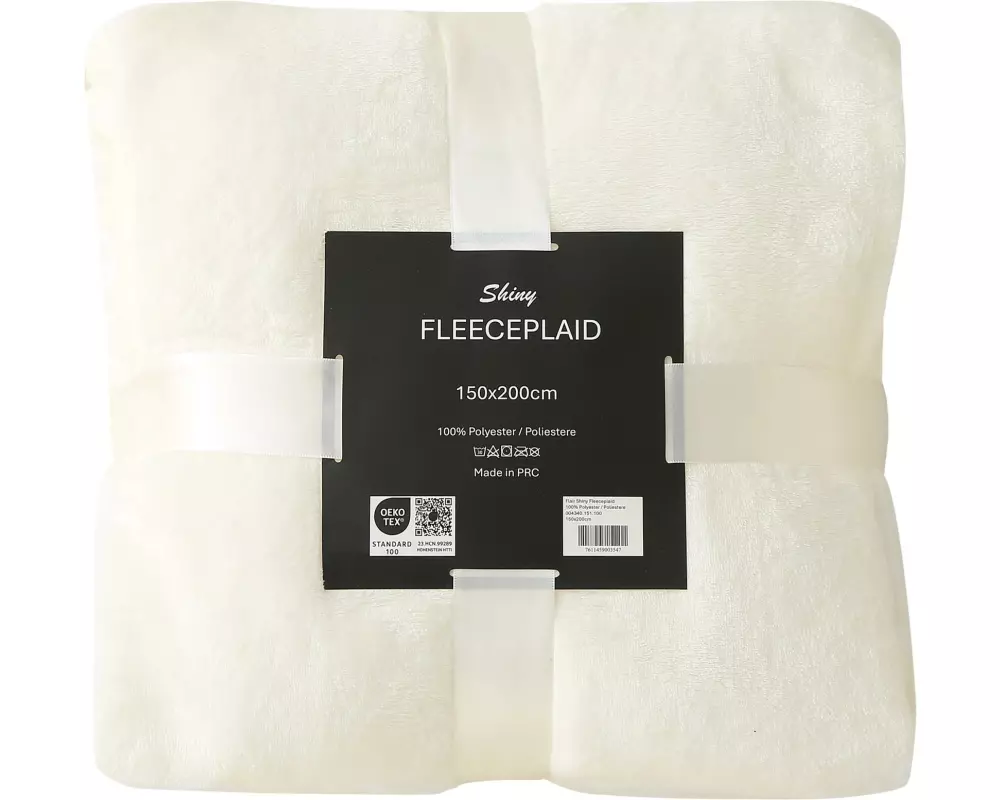 Flair Decke Shiny 150 x 200 cm, Weiss