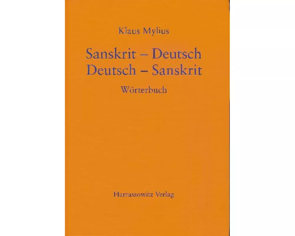 Wörterbuch Sanskrit-Deutsch /Deutsch-Sanskrit